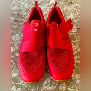Tiem Slipstream cycling shoes, color solar red